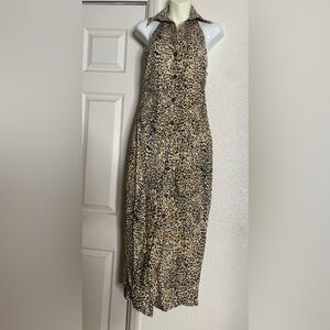 Zara Leopard Print Maxi Dress